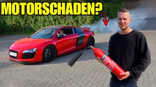 Der SCHNELLSTE WEG einen AUDI R8 Motor zu ZERSTÖREN: KICKDOWN mit 100€ China Turboladern