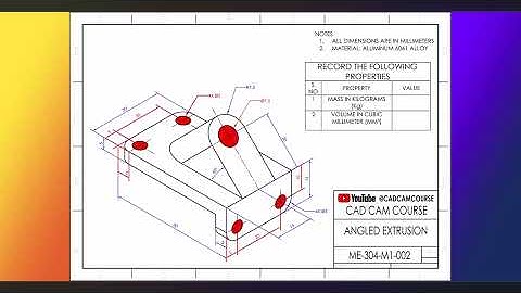 FreeCAD Beginner Course | Module 1 – Lesson 1 | 2D Isometric Drawings to 3D Models | Mass & Volume
