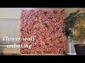 Flower wall unboxing | Rose morning Flower Wall