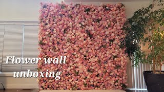 Flower wall unboxing | Rose morning Flower Wall