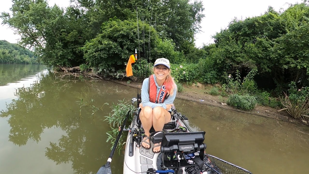 Great Miami River Bass FIshing   Cincinnati Kayak Fishing Flowing Waters Tournament