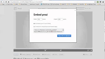 Edublogs: How to Embed a Prezi