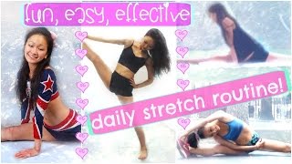 MY DAILY STRETCHING ROUTINE: How To Stretch To Become REALLY Flexible!