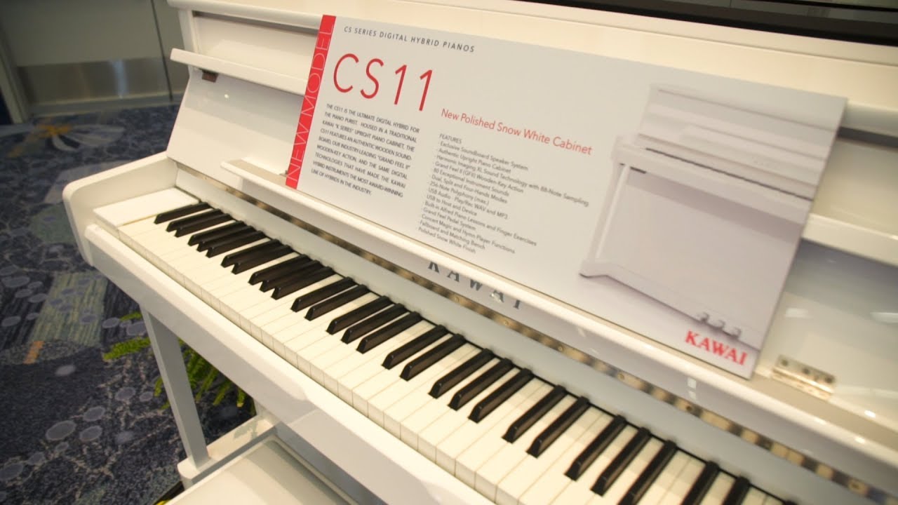 The Kawai Cs11 Is Now Available In White Polish Finish Youtube