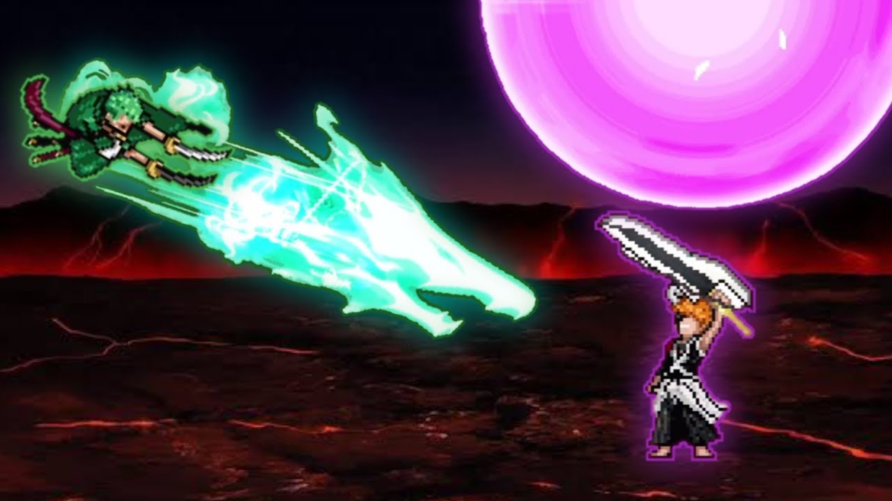 Ultimate Zoro VS Ichigo TYBW V2 (all form) in Jump Force Mugen 😱