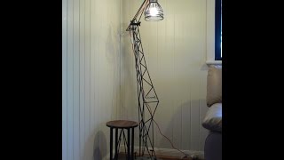 Industrial Style Interior Lamp
I still have the Steel Truss bug! This Lamp is made from 6mm Mild steel (1/4 inch) using an old Stationary Motor Flywheel for a heavy base. The light fixture is store bought, though I would like to have a vintage brown cable and black light fitting, which I can always change later. There was lots of fidley bits to this job that I didnt film sorry - the video would have been too long. It looks a little bird like from some angles or Eiffel tower perhaps. For those that are in cooler climates, I really envy you at the moment, it was so hot and humid in my shed doing this job! Well, I hope you liked it, feel free to comment, thanks for watching, take care and I hope to see you next time. Industrial Style Interior Lamp