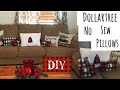 Dollartree DIY- No Sew Buffalo Plaid Pillows