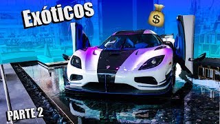 Autos Exóticos del Autoshow 🚘💵! (Koenigsegg, Bugatti, Ferrari, Lamborghini y más...)
