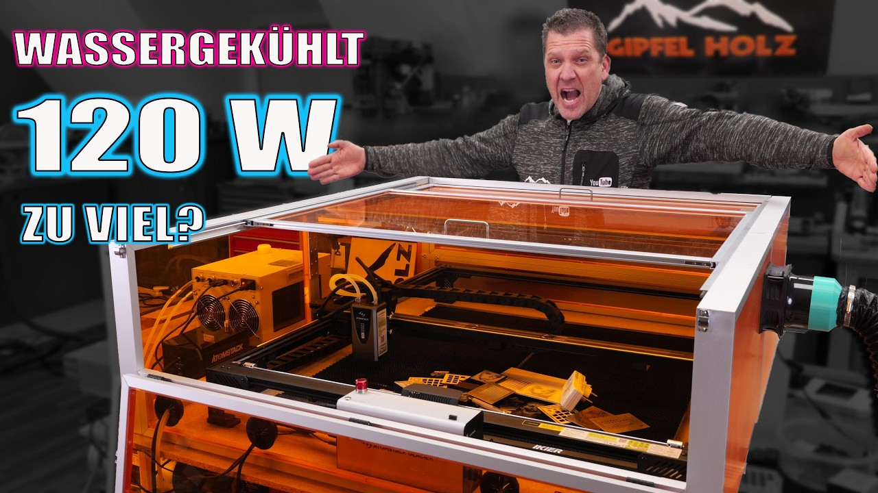 Braucht man 120W wirklich? AtomStack Glacier - Der stärkste Diodenlaser im Test!