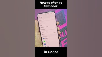 How to change launcher in honor