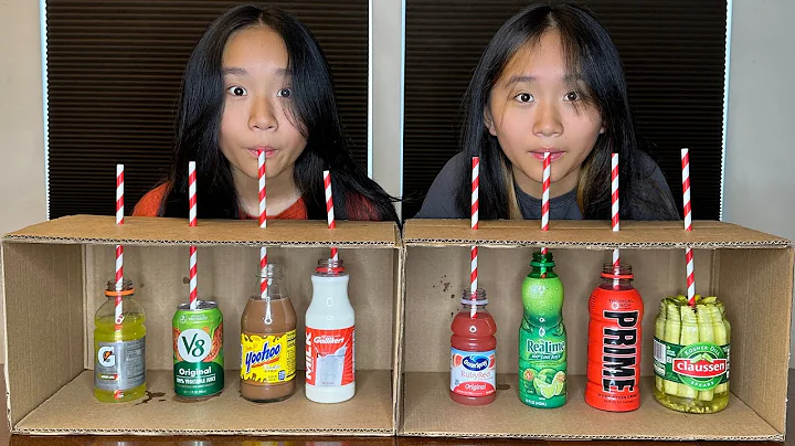 Can we guess the drinks in the box? | Janet and Kate