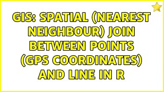 GIS: Spatial (nearest neighbour) Join Between Points (GPS coordinates) and Line in R