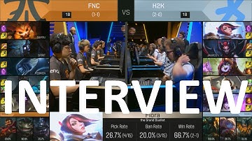 FNC vs H2K Post Game Interview