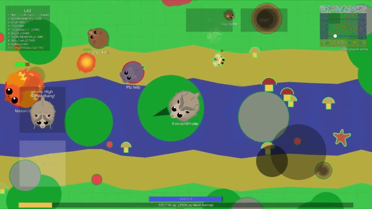 Woolly Rhino & Big Goat trolling | mope io