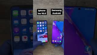 iPhone ios 16 VS Samsung android