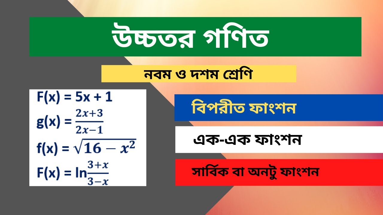 Higher Math Class 9 10 Chapter 1 2 Solutions Set And Higher math class 9 10 chapter 1 2 solutions set and