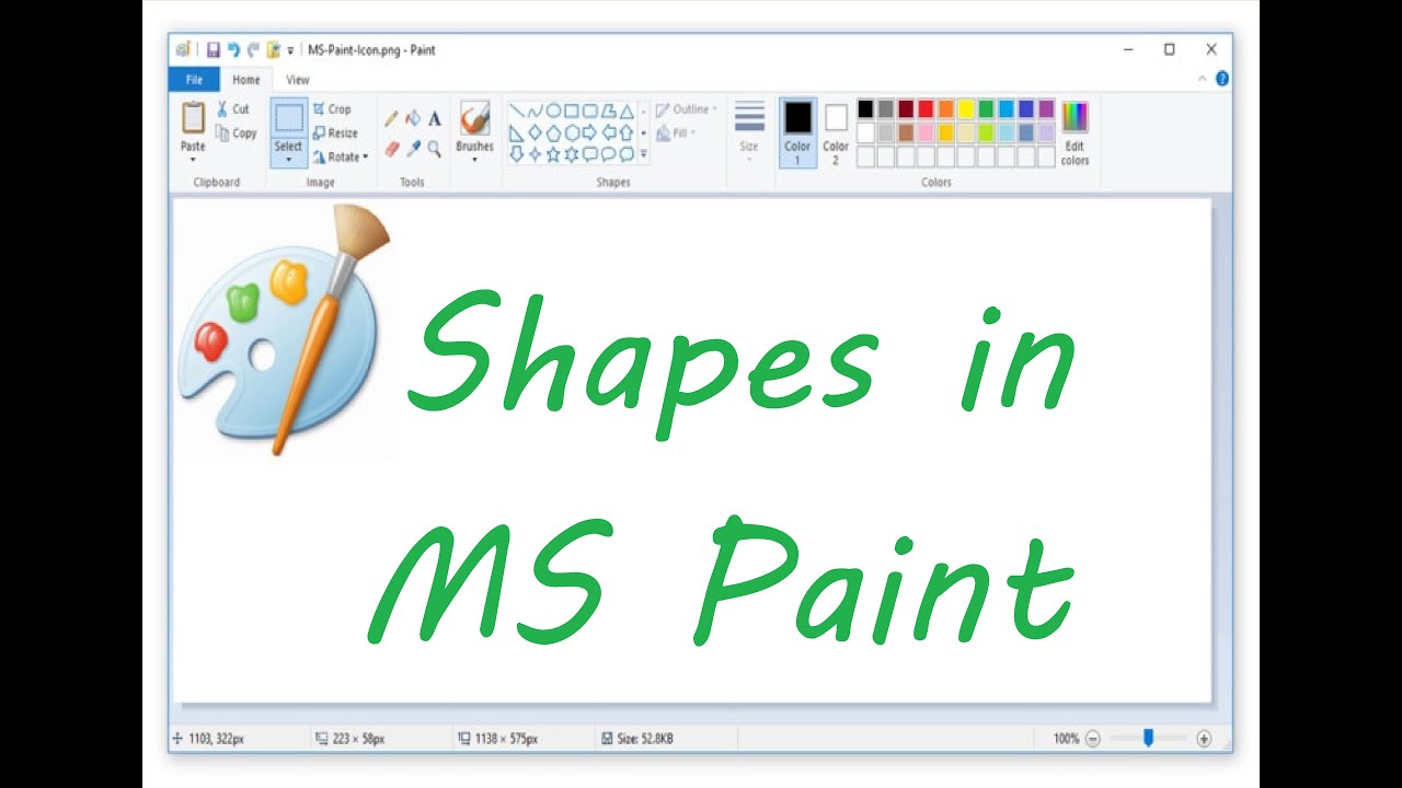 How To Draw Shapes In Microsoft Paint YouTube How To Draw Shapes In Microsoft Paint YouTube