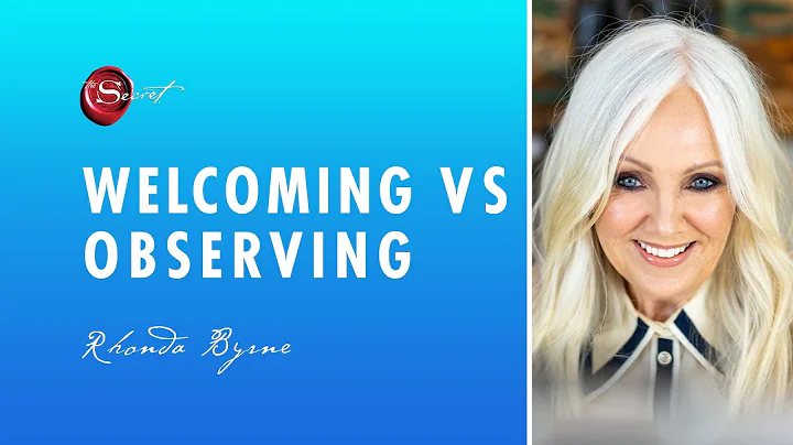 When should I practice welcoming versus observing ...