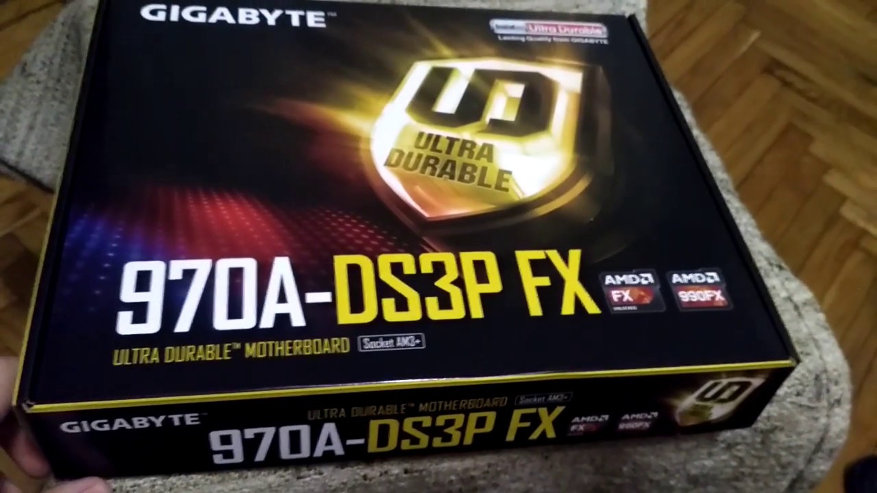 motherboard gigabyte 970a ds3p FX socket am3+ - YouTube