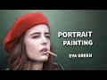 Oil Painting Portrait Time-lapse | Eva Green | Yağlı Boya Portre Çalışması