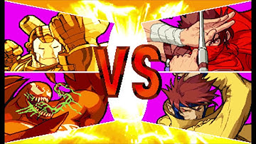 Marvel vs Capcom 1 ( Arcade ) - Gold War Machine / Red Venom Playthrough ( Aug 9, 2018 )