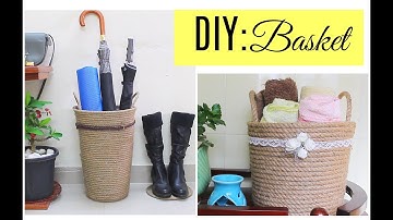 Diy Basket for home decor/ storage baskets for bathroom and outdoor accessories
