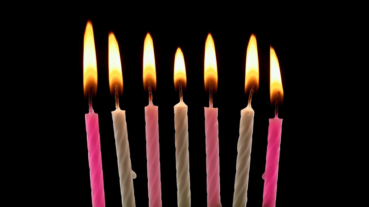 Seven Birthday Candles Burning YouTube