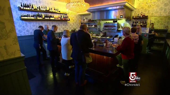 There are no chairs at this Boston restaurant