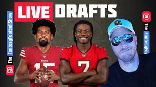 Dezhaun Stribling, Bucky Irving.. 2 Live Fantasy Football Drafts