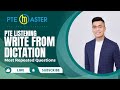 Most repeated PTE Listening Write from Dictation questions 13/01-20/01/24