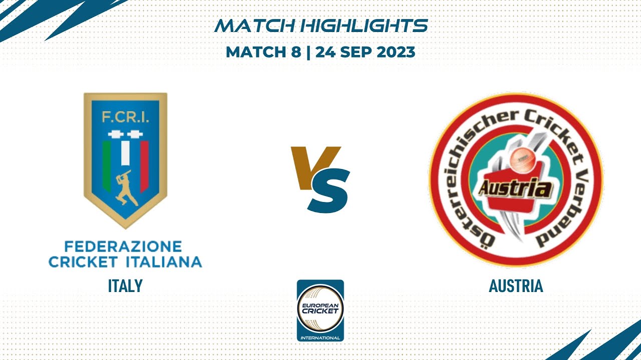 Match 8 - ITA vs AUT | Highlights | ECI Italy, Rome | 24 Sep 2023 | ECI23.140
