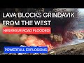 Lava went over second road, no. 425 west of town! Explosions as lava hits groundwater. 29.05.24