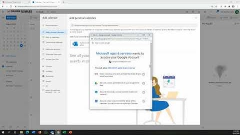 How to add Google Calendar to Outlook Calendar