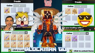 🔥I Got MVP Hader Rare Sword In 🤑💵 Rich Trade System In Skyblock Blockman Go Enjoy video #Skyblock