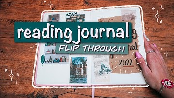 reading journal FLIP THROUGH 2022 | slow reader friendly | creative journaling
