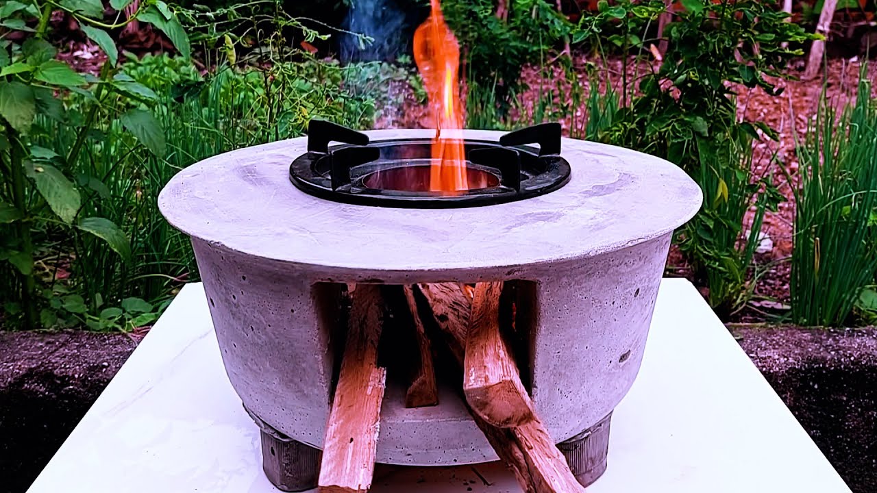 DIY Beautiful Cement Stove - Easy & Affordable Outdoor Heating (2024)
