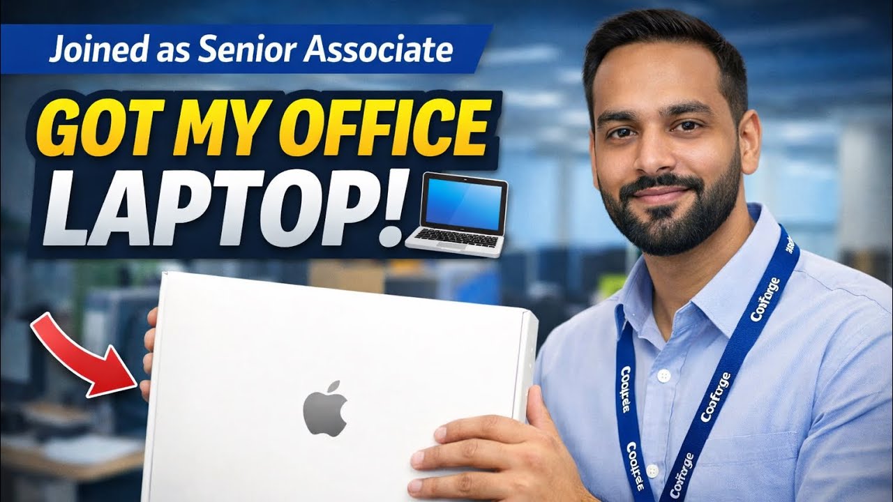 Finally Got My Office Laptop! 💻 | Coforge Joining Vlog 