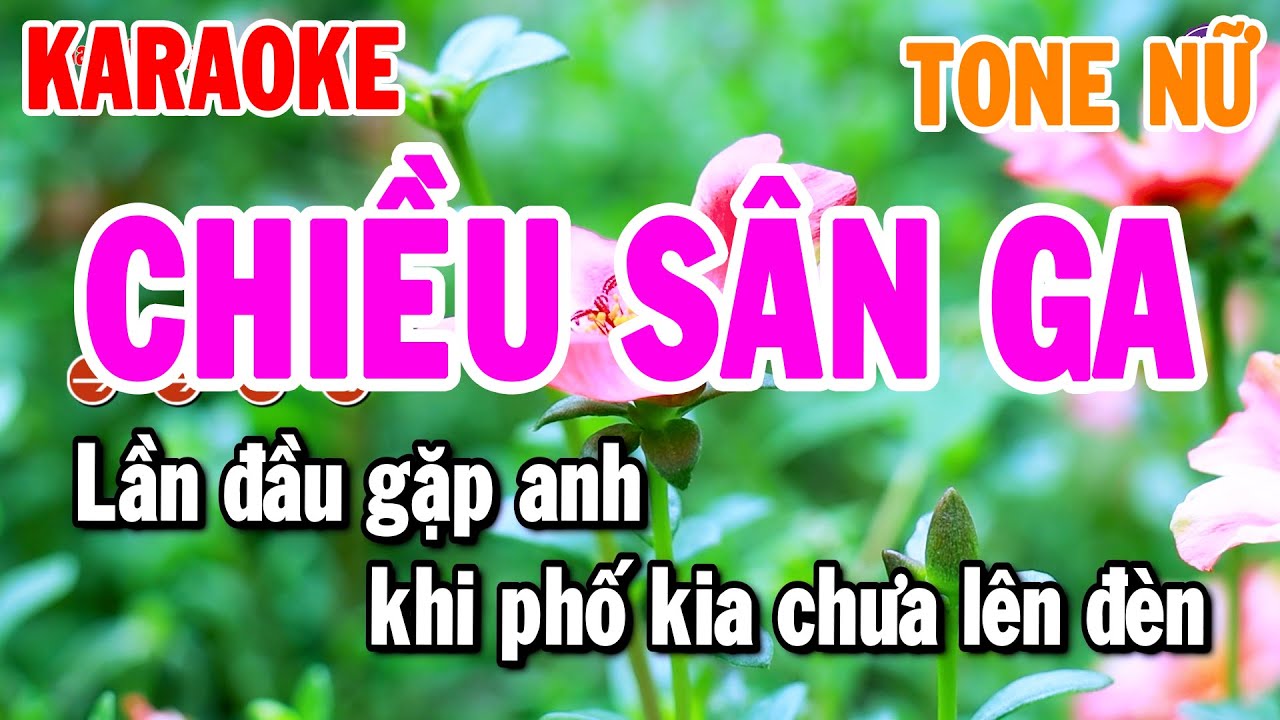 Chiều Sân Ga Karaoke Tone Nữ ( Gm ) Nhạc Sống Rumba Chuẩn Dễ Hát | Thanh Hải Organ