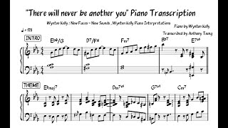 Wynton Kelly 'There will never be another you' Piano Transcription