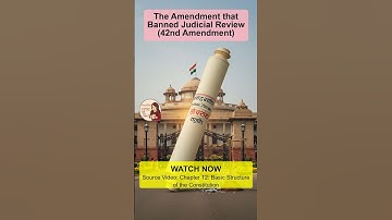 The Amendment that Banned Judicial Review (42nd Amendment) #shorts #upsc #ssc #exam