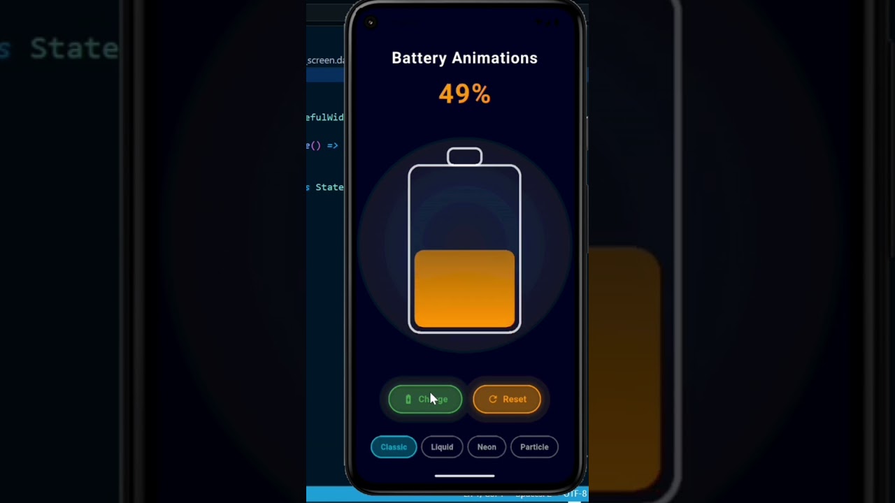 Loading Battery Animation Screen in Flutter 📱 