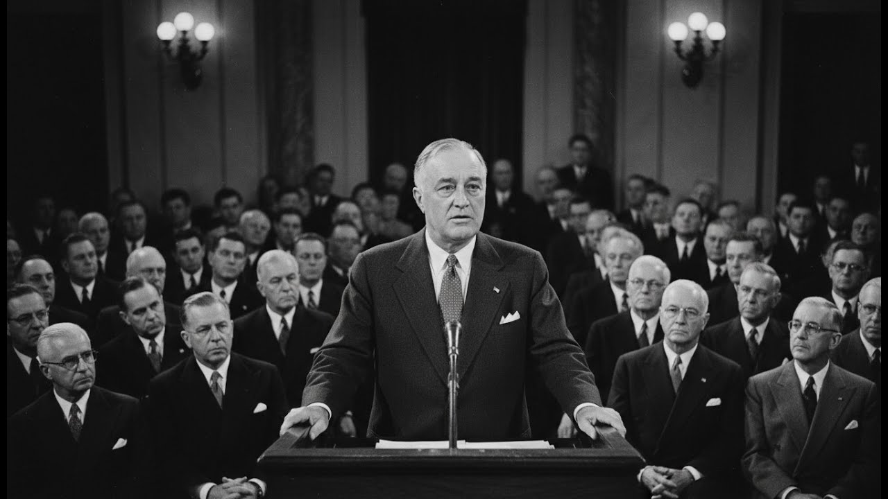 1941 President Franklin D. Roosevelt Declares War on Japan