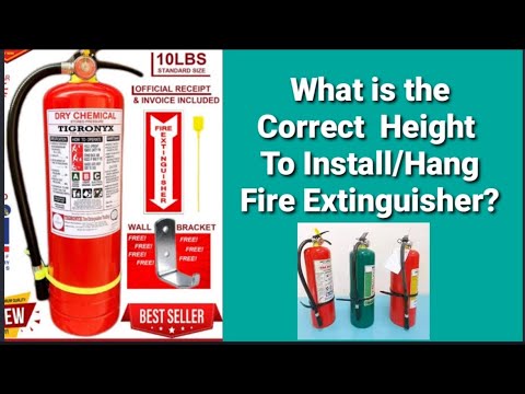 Video: Saan dapat ilagay ang fire extinguisher sa lugar?