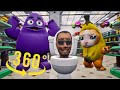 Skibidi Toilet Grimace Shake Banana Cat 360° - Supermarket VR/360° Experience | ACGame Animations
