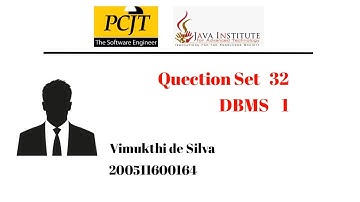Quection Set 32 Database Management Systems | Java Institute