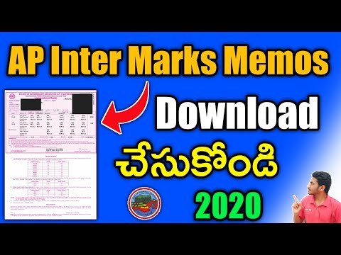 How to Download AP Inter Marks Memo Online 2020 | Download Inter Mark List On-line | BIEAP 2020