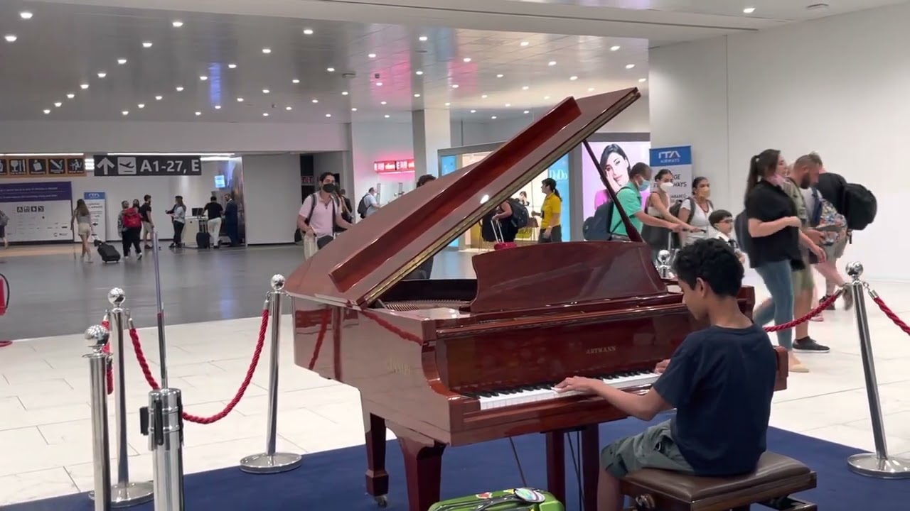 Airport Piano Playing YouTube