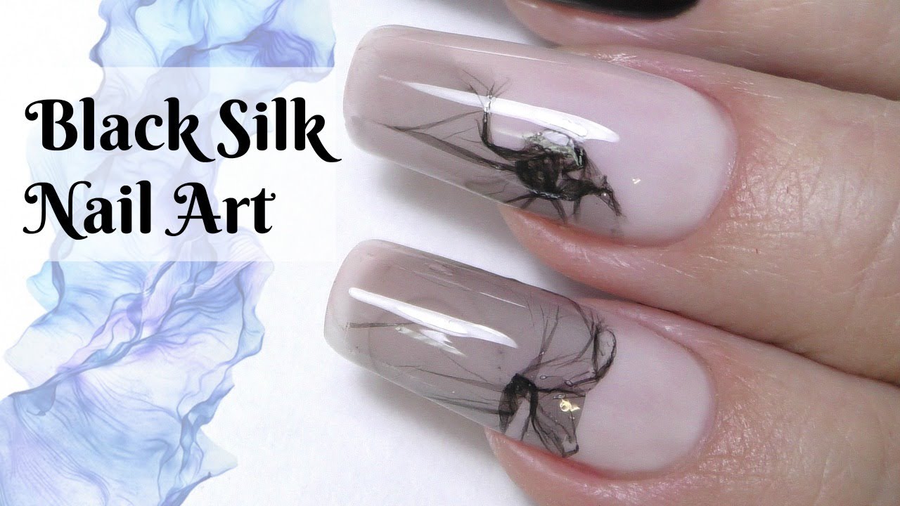 Video The Easiest Nail Art Design Ever Black Silk Nailart Guru