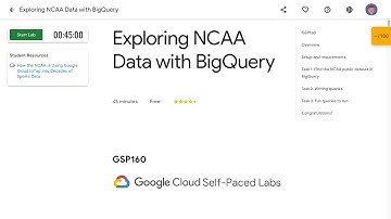 Exploring NCAA Data with BigQuery GSP160
