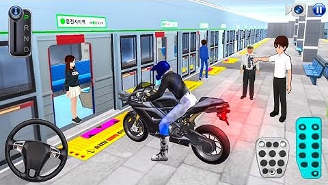 Riding My Motorbike Inside Bullet Train | 3D Driving Class Gameplay | Drive Class 3D